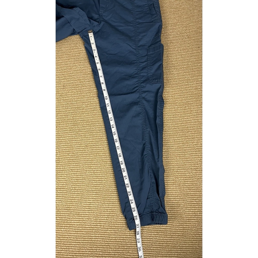 Eddie Bauer Pants Women 8 Navy Blue Cargo Pockets Cotton Blend Hiking Outdoor - Picture 5 of 12